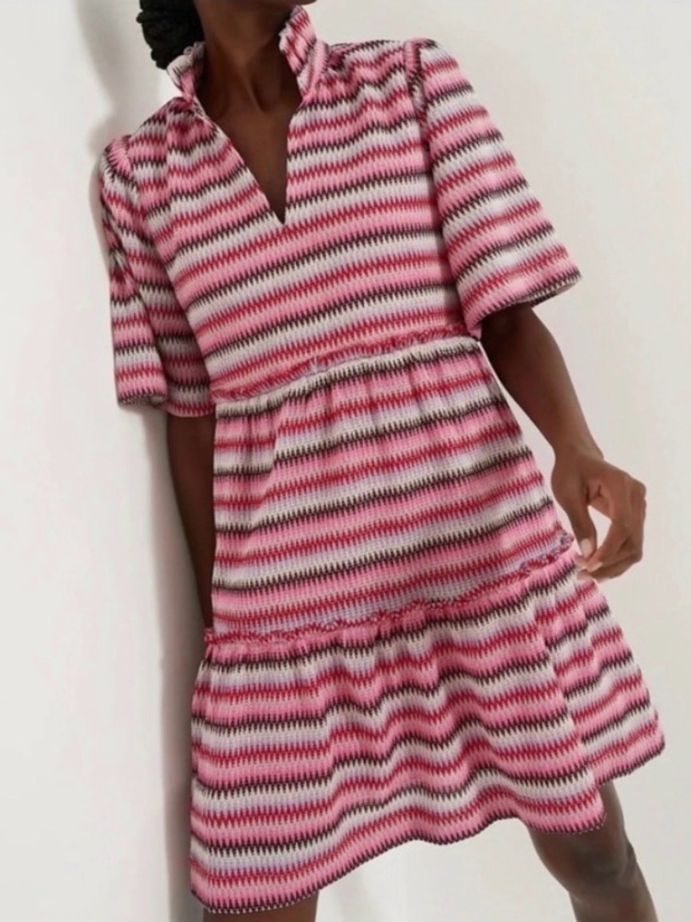 NEW Tuckernuck Zigzag Knit Stripe Crawford Dress Women’s X-Small